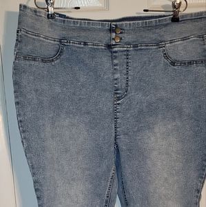 New Terra & sky high rise skinny jeans 1x (16w - 18w)